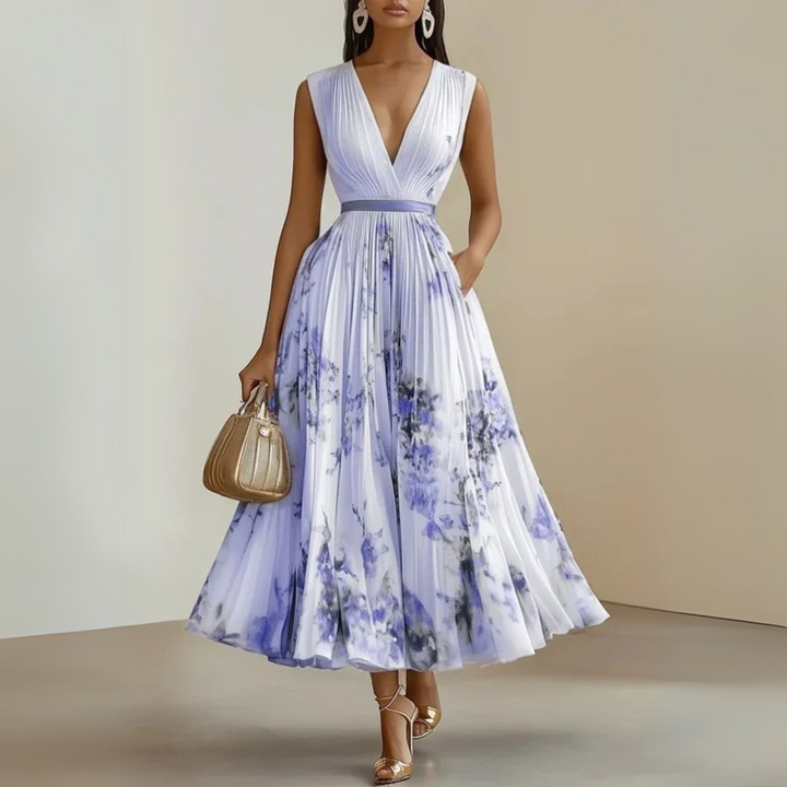 Maureen | Flowy Sleeveless Summer Maxi Dress