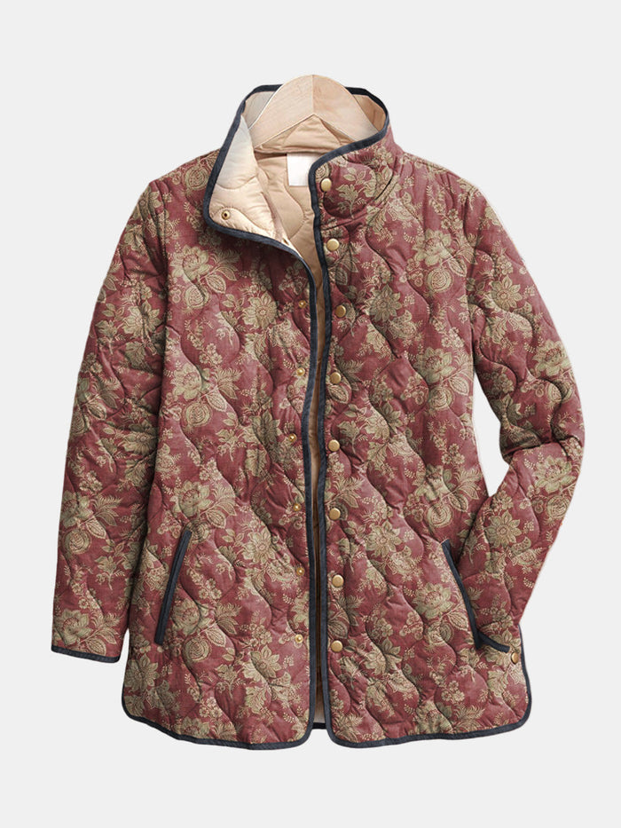 Hannah | Retro Floral Print Jacket