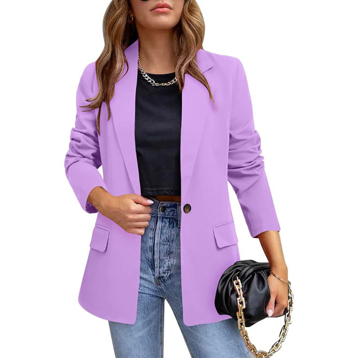 Women's Tailored Blazer with Notch Lapel