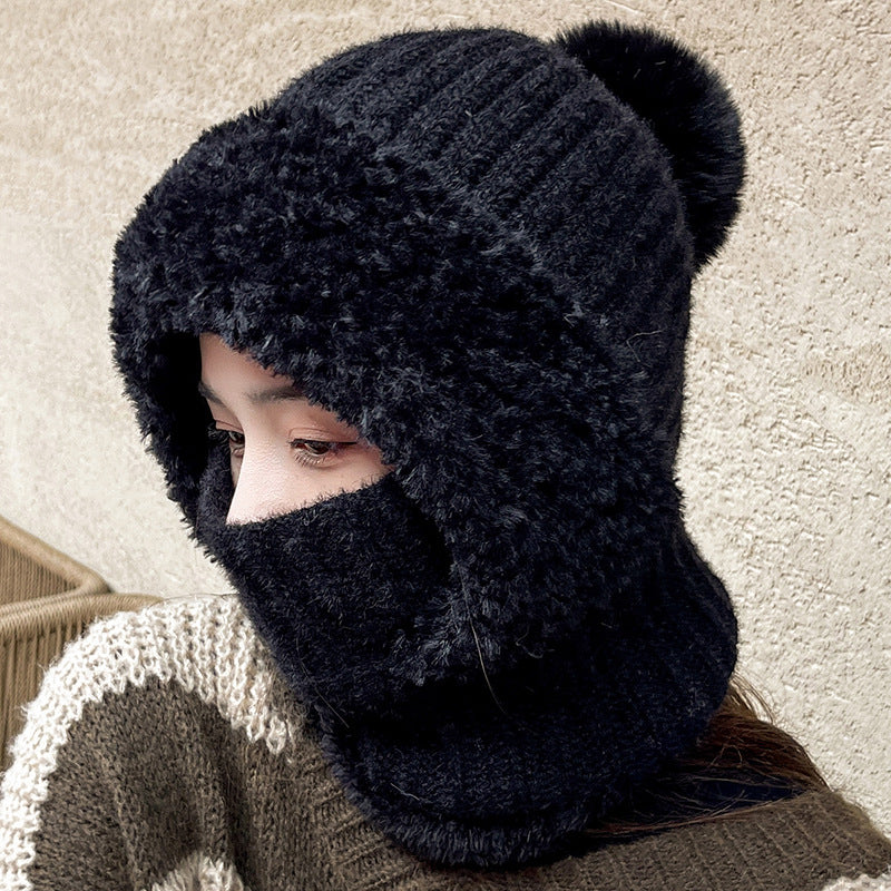 Knitted Hat and Scarf in One – Warm Windproof Hooded Scarf