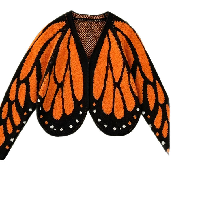 Ruby | Butterfly knit cardigan with open front and batwing sleeves