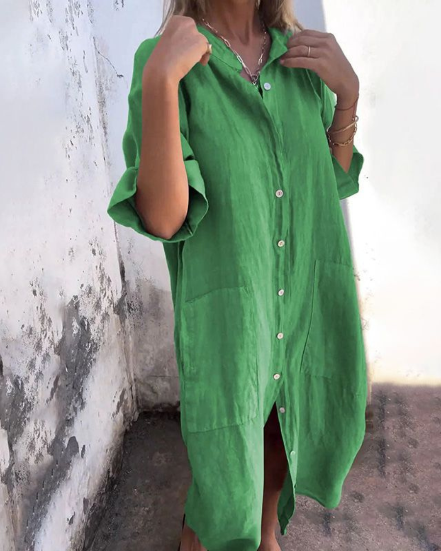 Valerie | Boho Shirt Dress