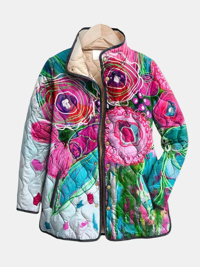 Holly | Elegant Floral Patterned Jacket