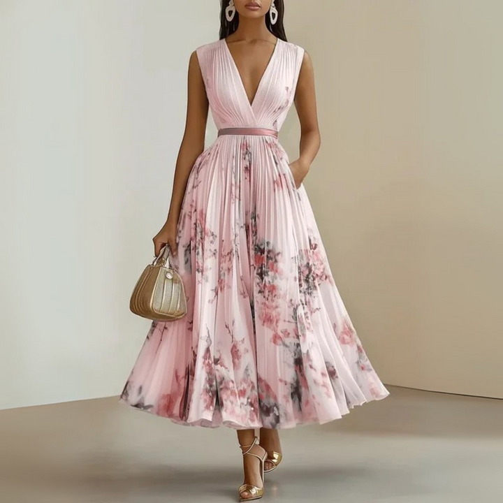 Maureen | Flowy Sleeveless Summer Maxi Dress