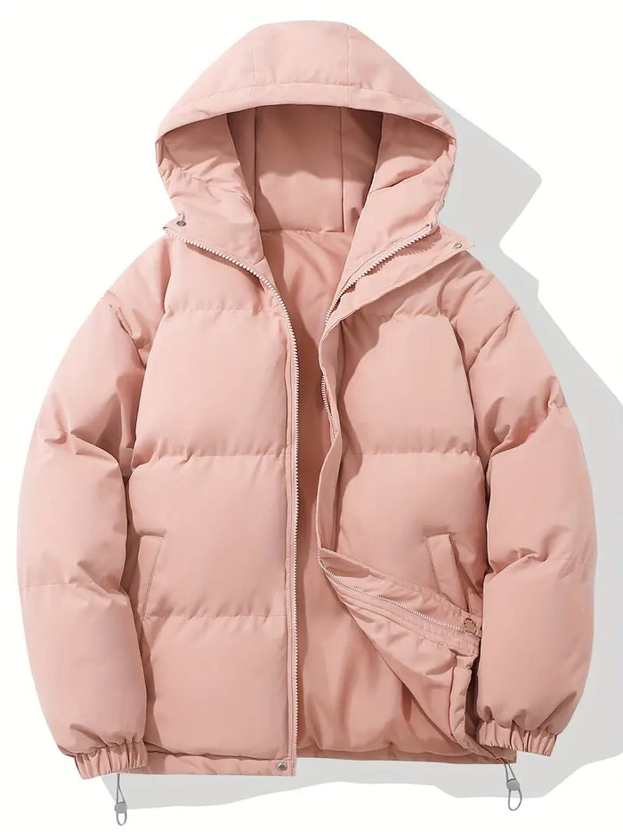 Women's Puffer Jacket Oversized Fit Stand Collar