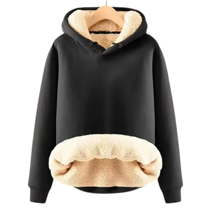 Women's Lined Hoodie with Drawstring Hood for Casual Wear