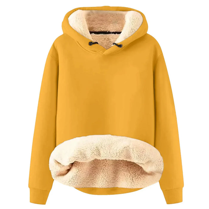 Women's Lined Hoodie with Drawstring Hood for Casual Wear