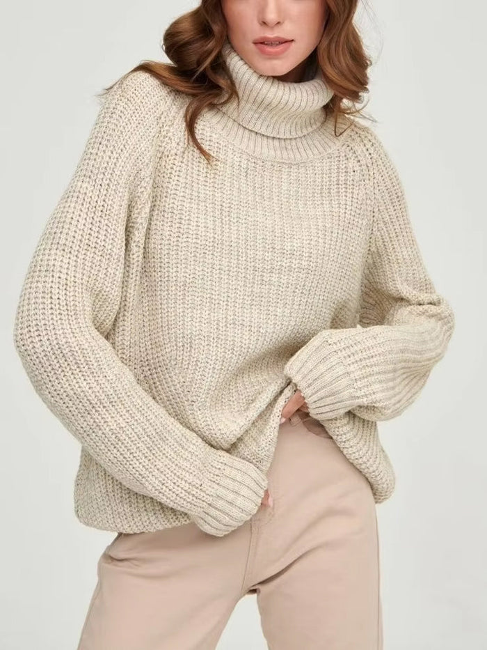 Women's Chunky Turtleneck Jumper Oversized Fit