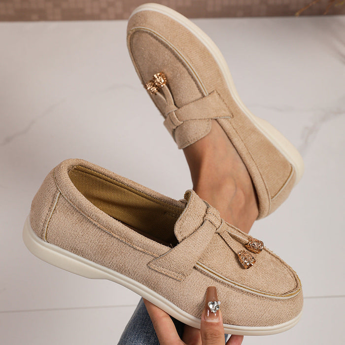 Women's Loafers with Tassel Detail Slip-On Cushioned