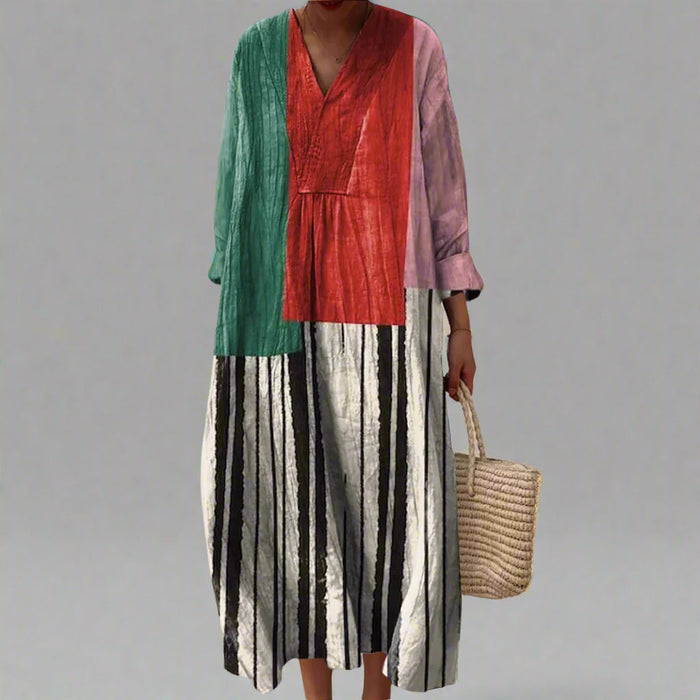 Rosa | Elegant Geometric Dress