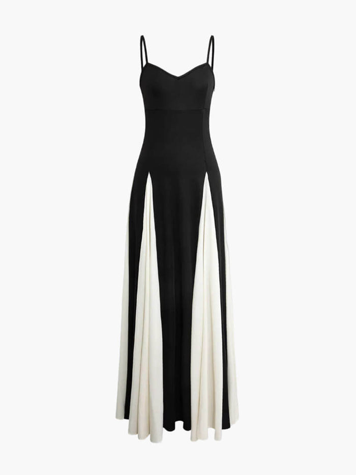 Paloma | Elegant Black-and-White Maxi Dress