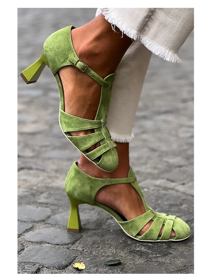 Christine | Vintage Strap Heels