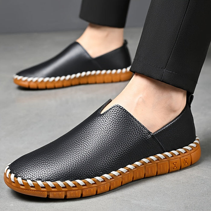 Men's Hand-Stitched Slip-On Loafers Casual Everyday