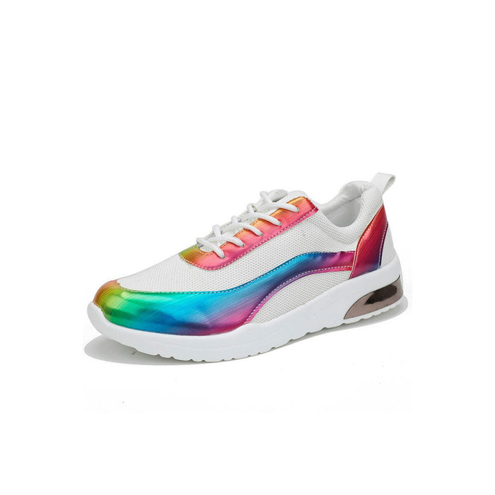 Women's Mesh Trainers with Rainbow Gradient and Air Sole