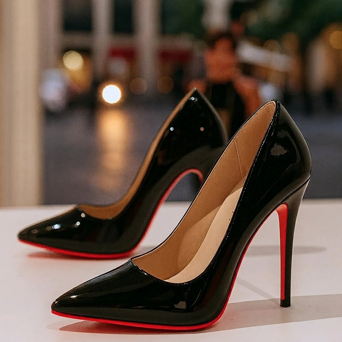 Women's Pointed-Toe High Heel Court Shoes Patent Finish
