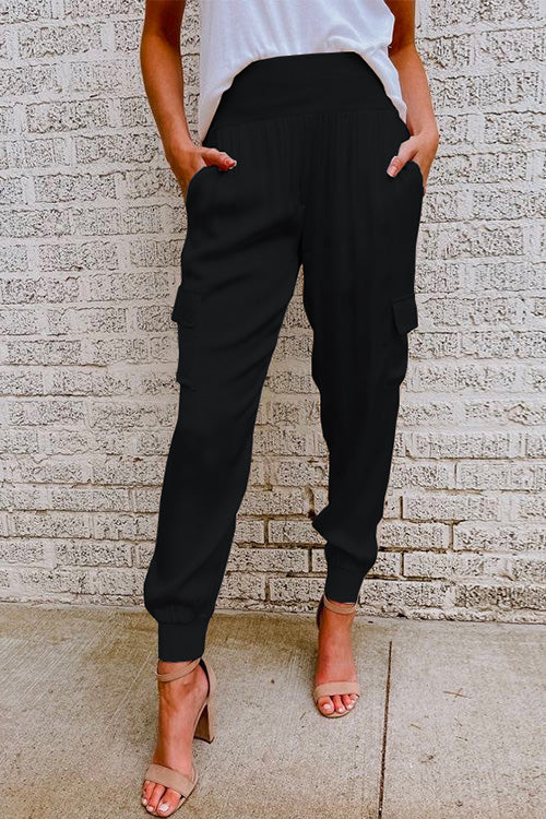 Kaia | Women's High Waist Cargo Jogger Trousers