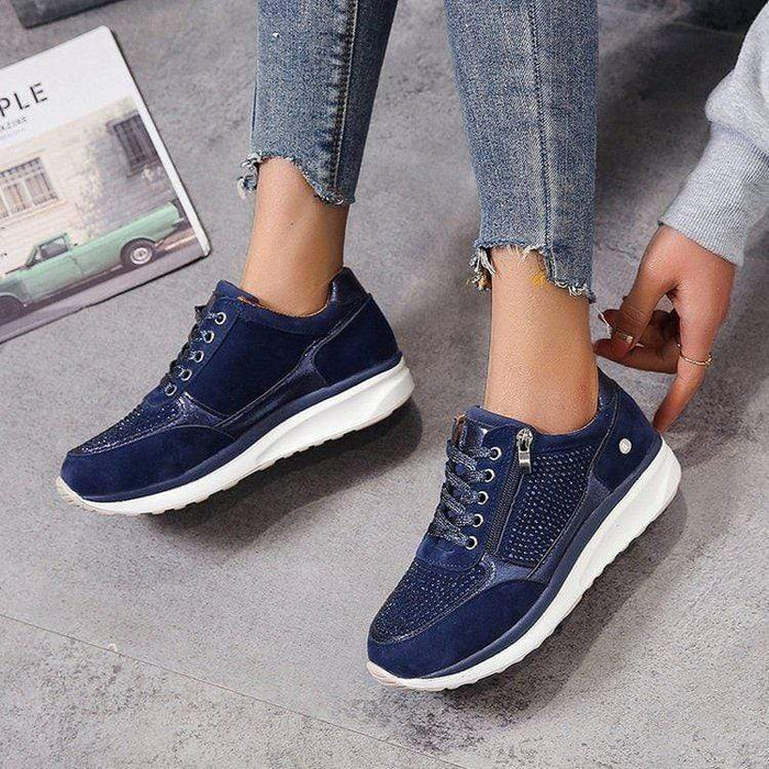Nora | Women's Platform Lace Up Trainers