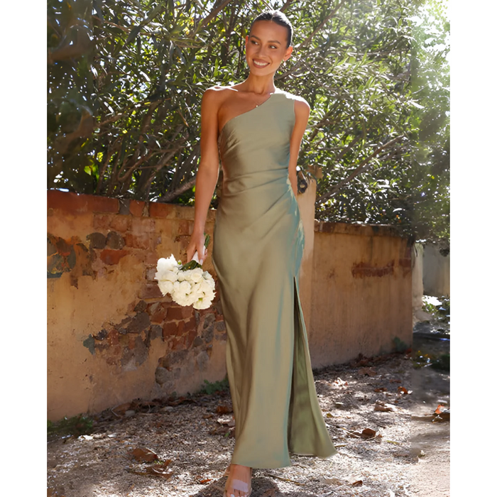 Primavera | Women's One Shoulder Maxi Dress