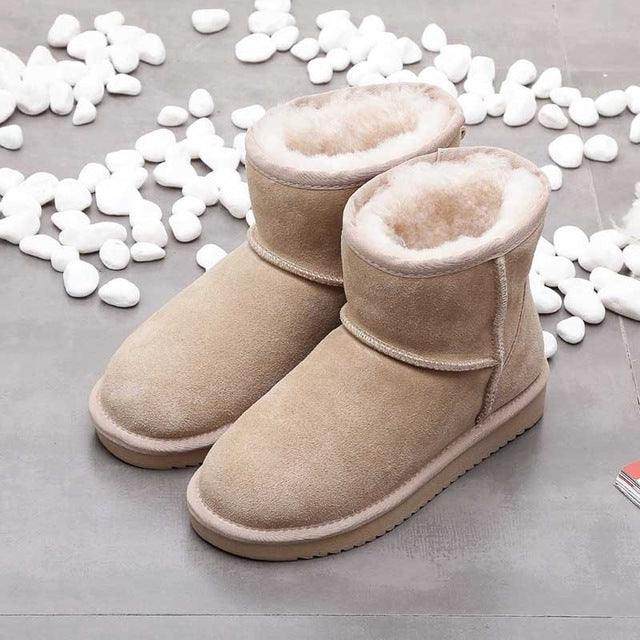 Women's Ankle Snow Boots Lined Warm for Winter