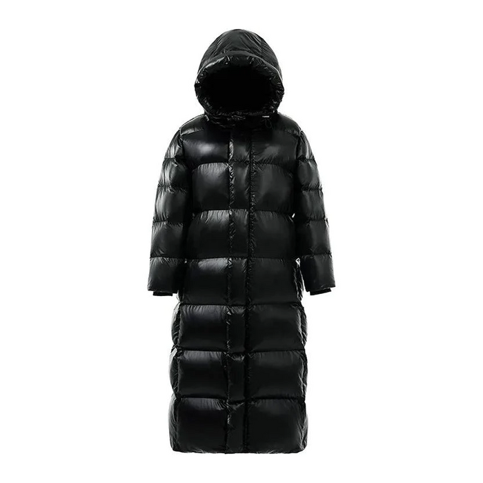 Women's Quilted Long Puffer Coat Stand Collar Warm
