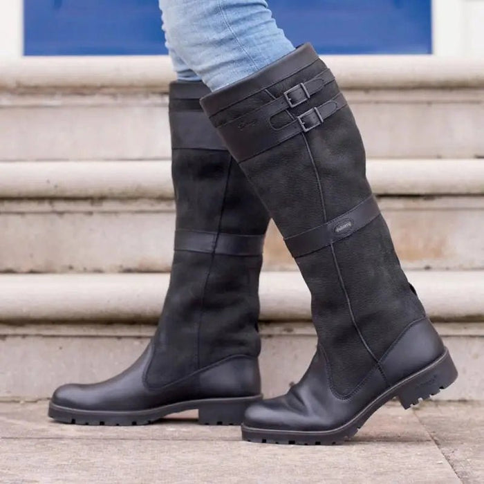 Women's Knee-High Waterproof Boots with Pull-On Entry